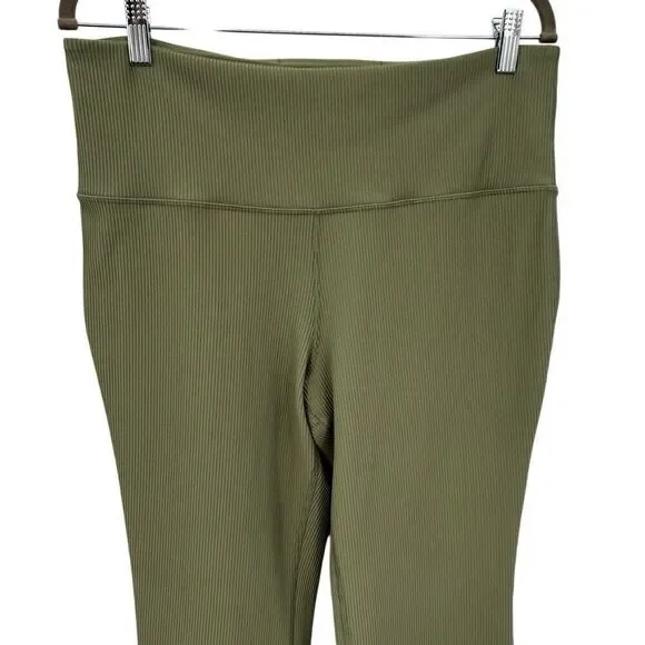 Athleta Elation Rib Crop Flare Pants Green Size 1X - Picture 5 of 9